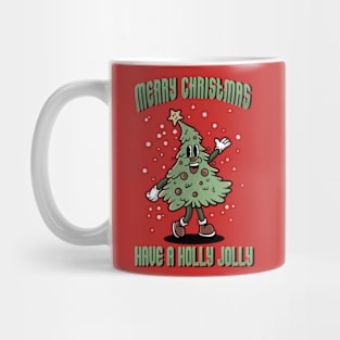 Merry Christmas Retro Mug